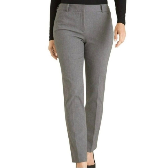 Chico's So Slimming Sophia Twill Striped Straight Leg Pants NWT Size 2 12 - Picture 2 of 14